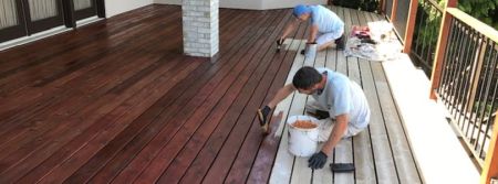 Deck staining small