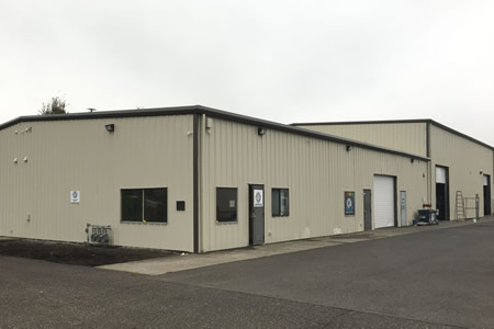 Metal garage door repainted in camas wa with smooth satin finish